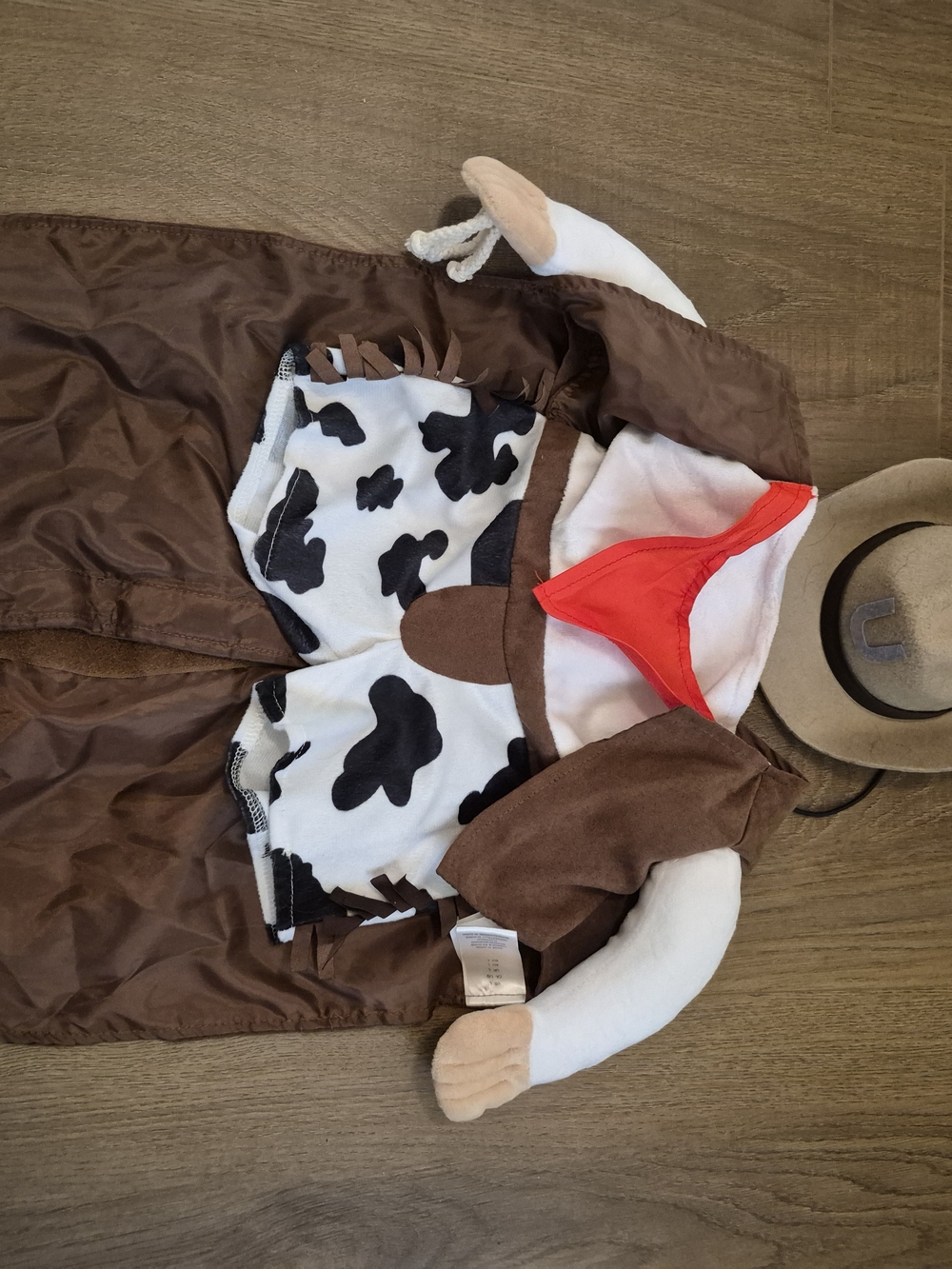 Cowboy Costume Bodysuit with Red Bandana For Pet Dog